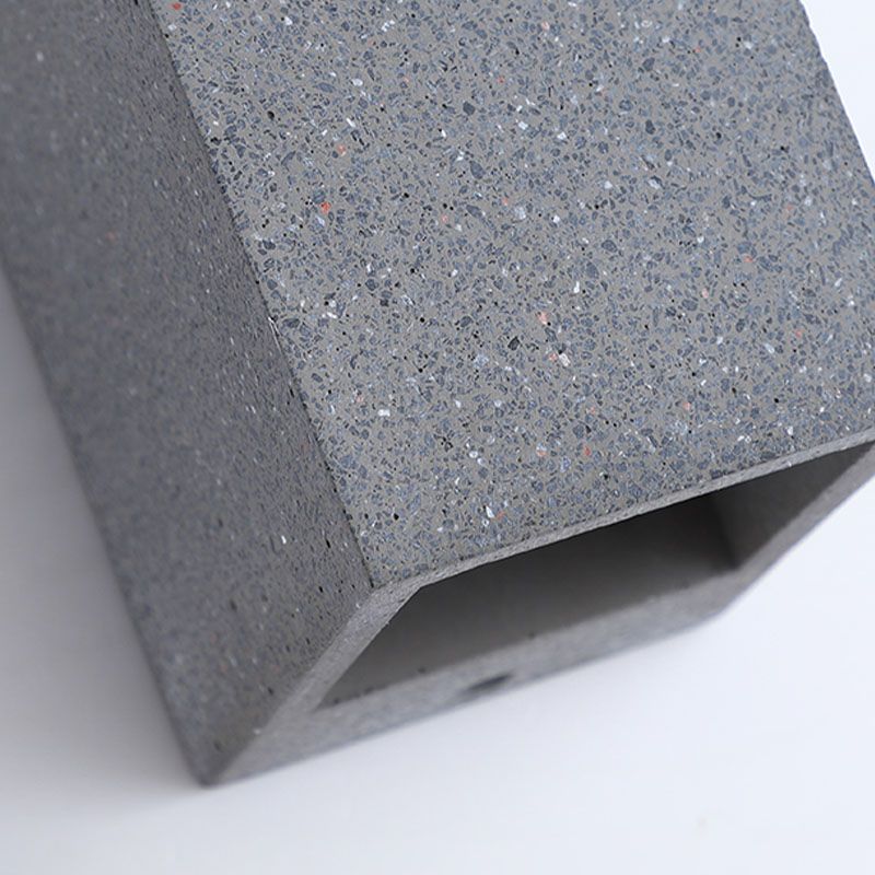 Cuboid Wall Light Farmture Moderne 1-licht grijze wandlamp met cementschaduw