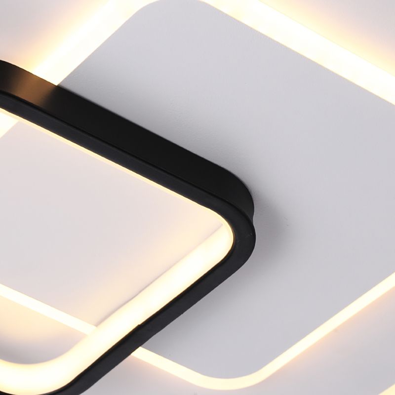 Luminaire de plafond encastré contemporain, plafonniers LED pour chambre à coucher