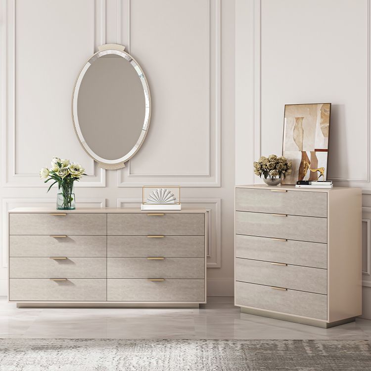 Modern Storage Chest Dresser Stone/Wooden Storage Chest with Drawers