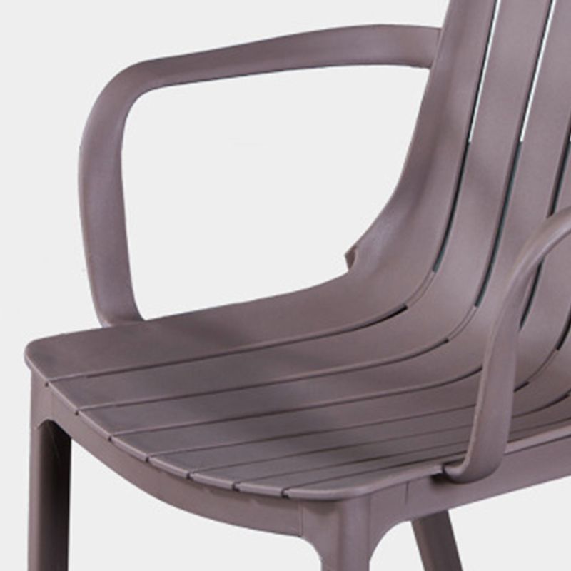 Sillas de comedor de cocina de estilo moderno, sillas de comedor de plástico con brazos apilables