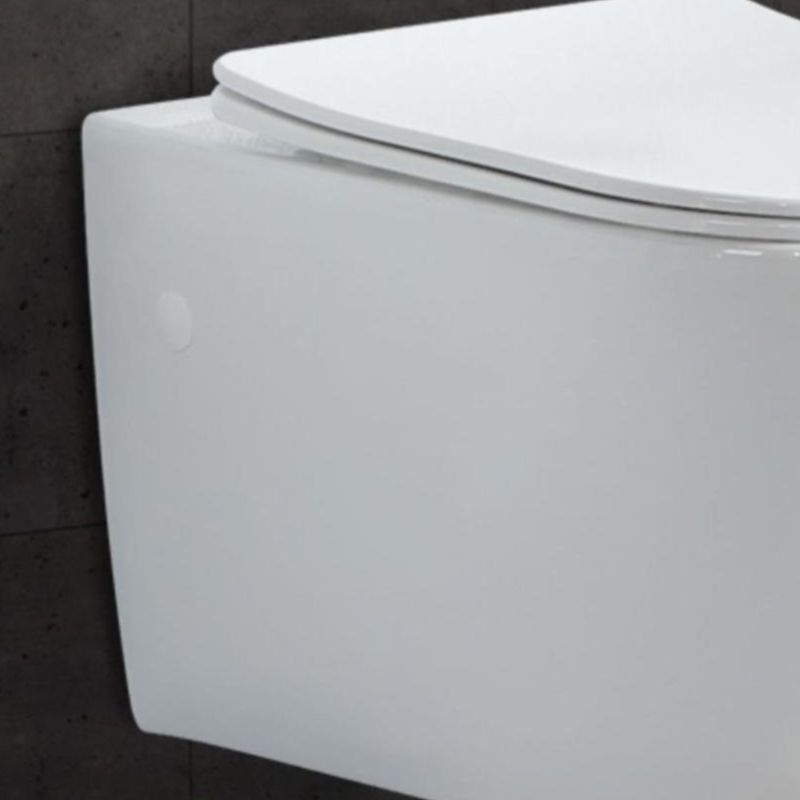 Contemporary Wall Hung Toilet Bowl White Seat Included Urine Toilet for Bathroom