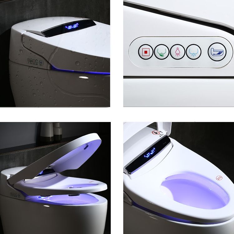 Modern 1-Piece Bidet Toilet Floor Mounted Toilet Bowl for Washroom