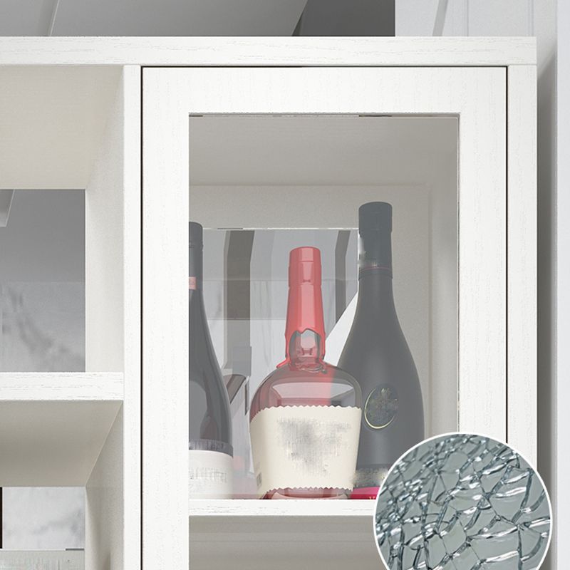 Modern 78.74" H Cabinet with Door Wooden Accent Cabinet with Drawer