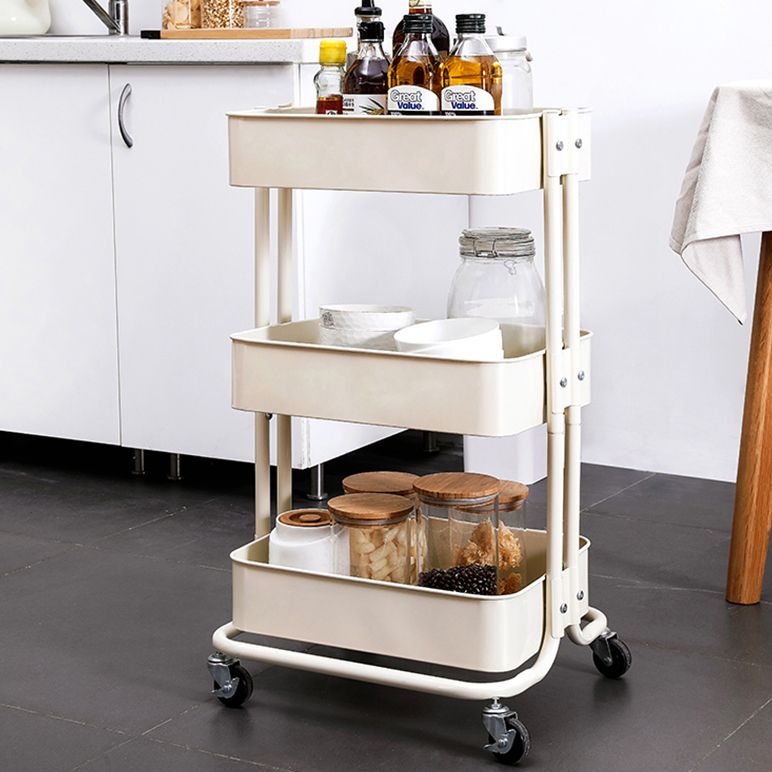 Contemporary Geometric Bookshelf Open Back Bookcase with Wheels