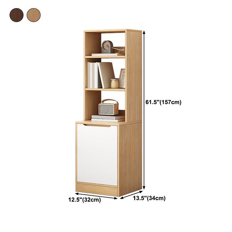 Vertical Shelf Bookcase Engineered Wood Book Shelf for Study Room