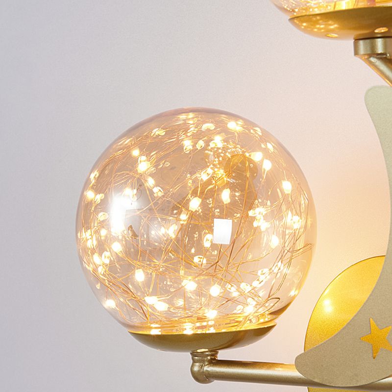 Modern Style Spherical Shape Wall Lights Glass Wall Mount Lights