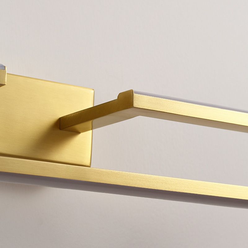 Postmodern Oval Ring Wall Mounted Lights Acrylic Flush Mount Wall Sconce for Bathroom