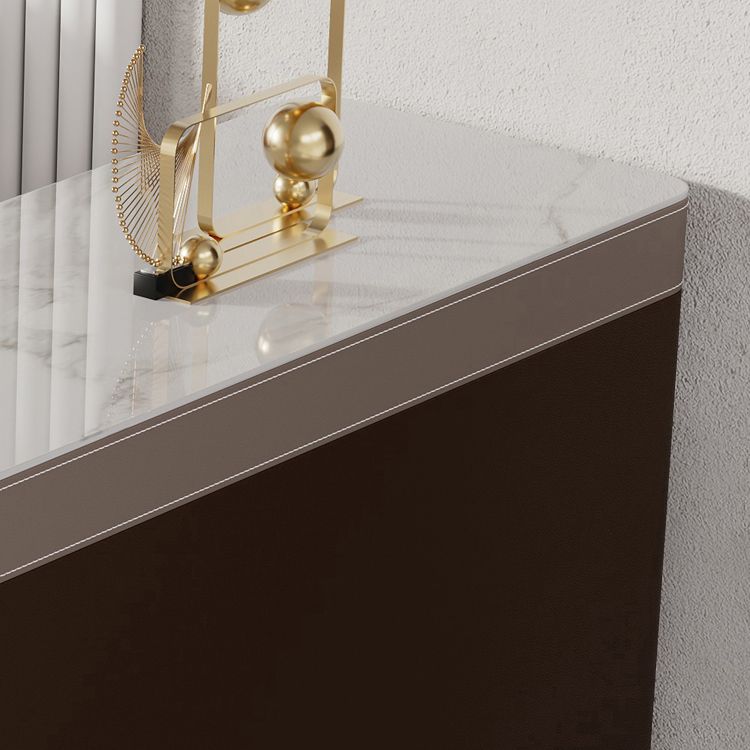 Modern Style Stone Bar Dining Table Rectangle Bar Table for Living Room