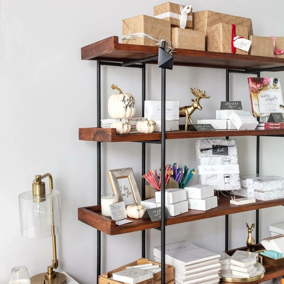 Modern Solid Wood Bookshelf Brown Etagere Open Shelf Vertical Bookcase