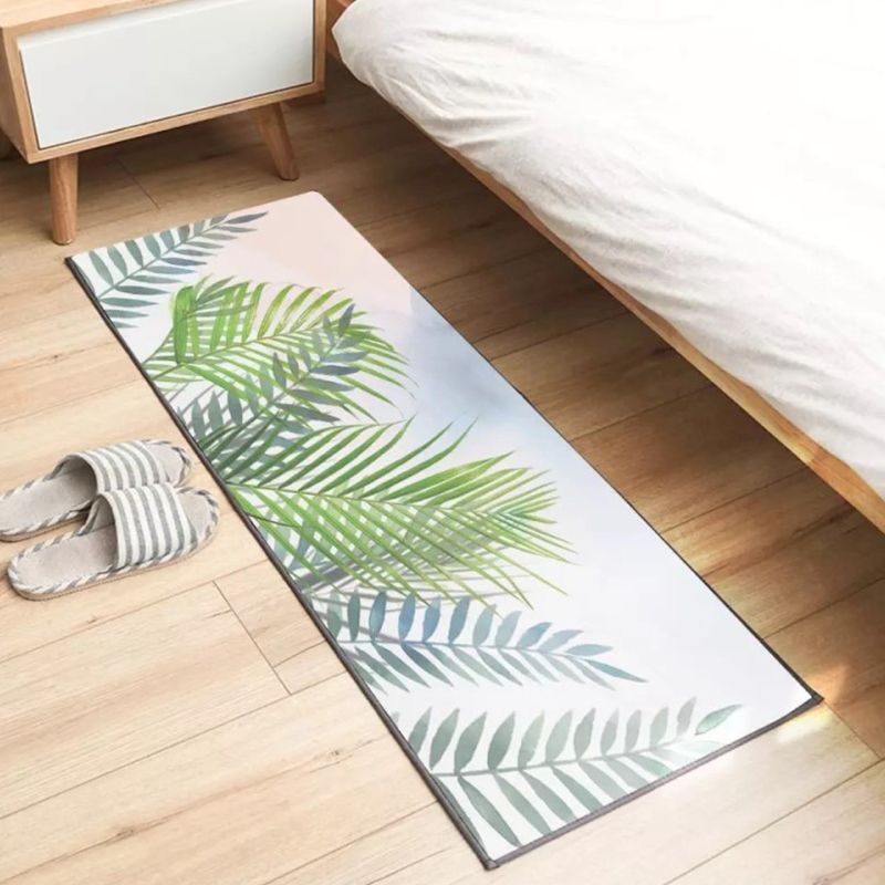 Modern Floral Printed Rug Multi Color Polypropylene Indoor Rug Non-Slip Easy Care Area Carpet for Bedroom