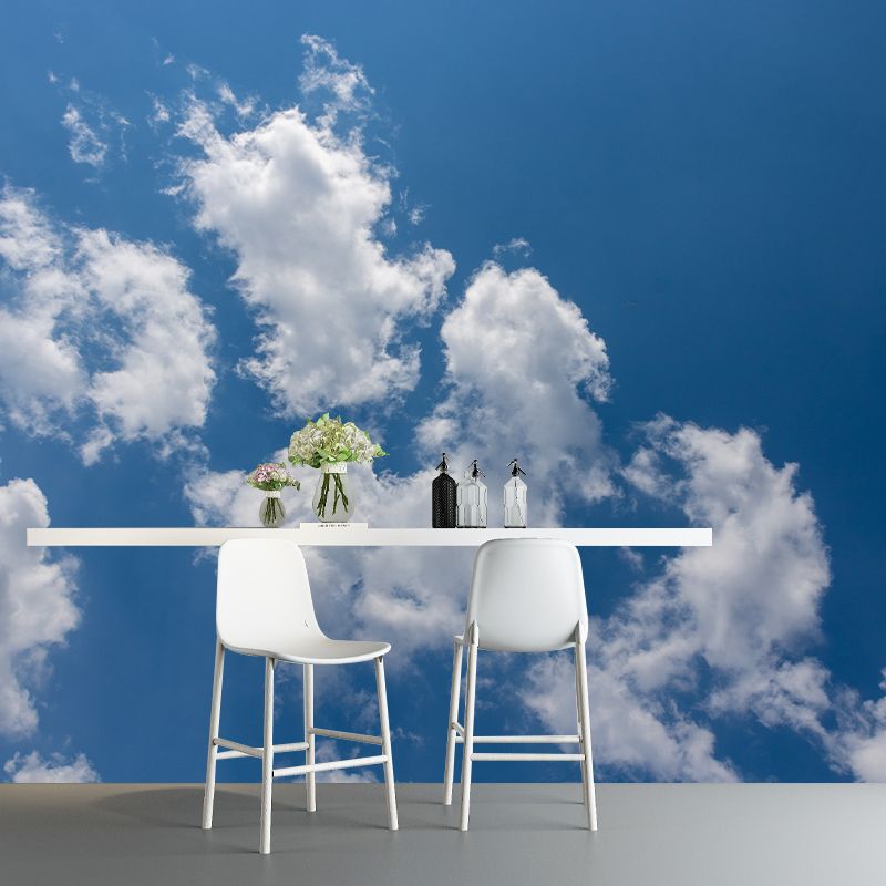 Sunny Blue Sky Removable Modern Decorating Wall Art for Gust Room, Washable