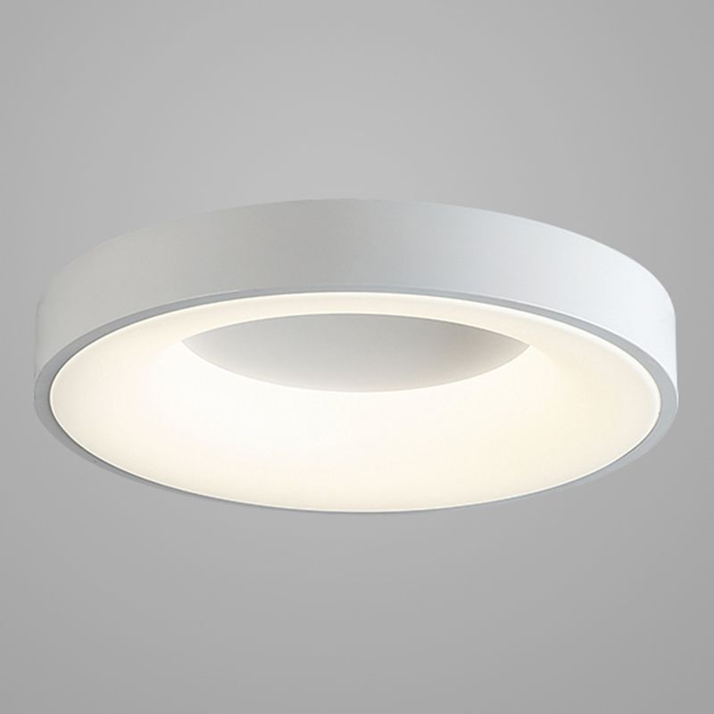 Modern Round LED Ceiling Light Acrylic Shade Flush Mount Light for Living Room