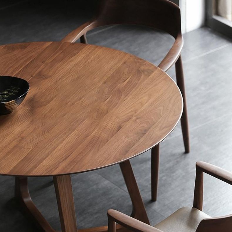 Modern 1/5/7 Pieces Dining Set Round Pine Wood Dining Table for Dining Room