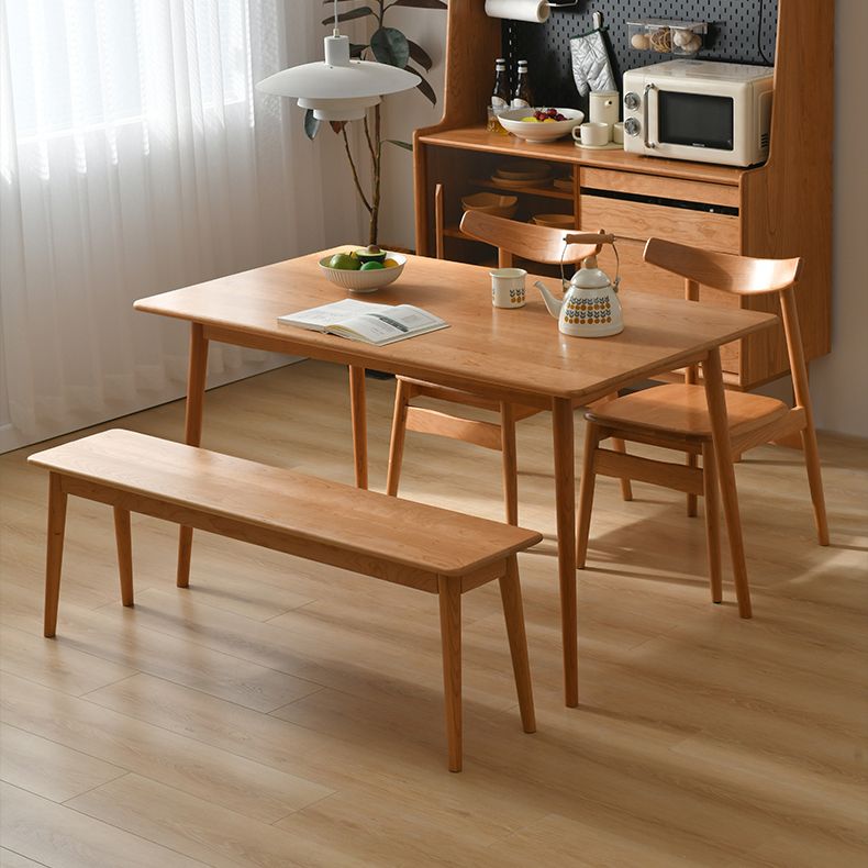 Modern 1/3/4/5 Pieces Dining Room Set Solid Wood Dining Table and Chairs