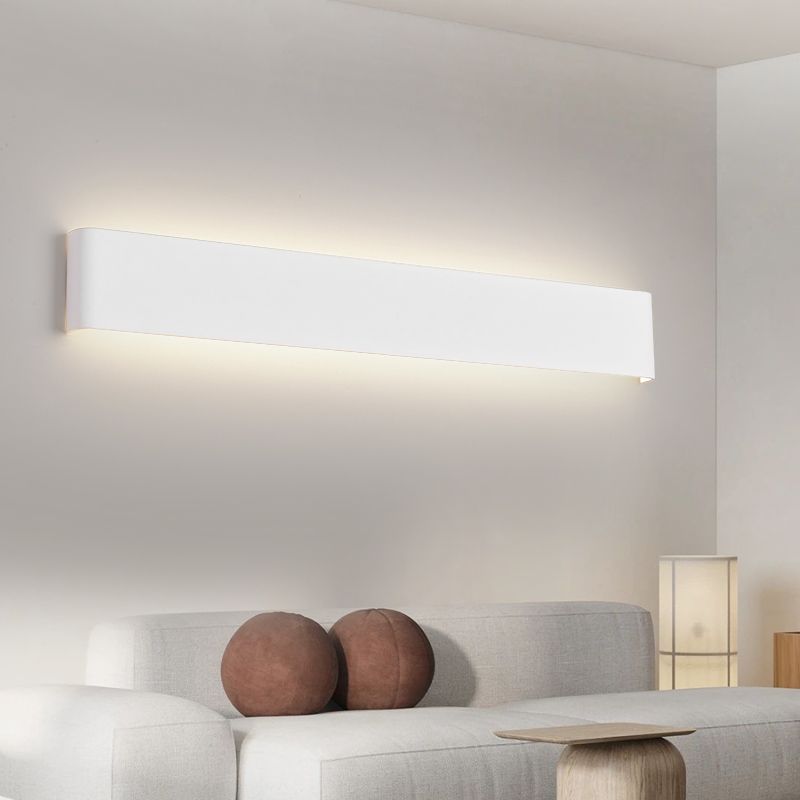 Square Shape Metal Wall Mount Lighting Modern Style 1-Light Wall Mounted Light Fixture