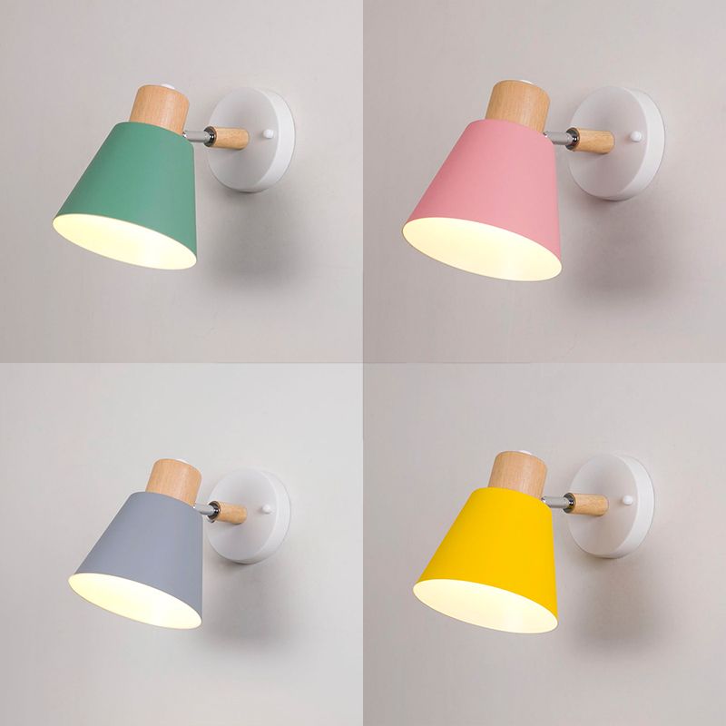 Kegelförmige Wandmontage Beleuchtung Nordischer Metallleuchte für Schlafzimmer