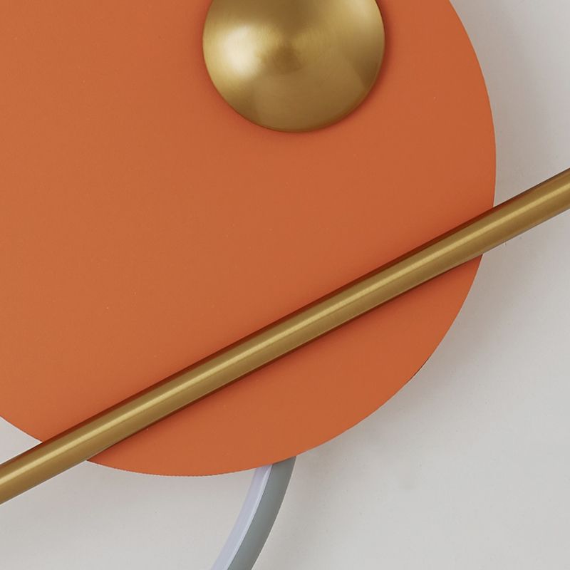 Macaron LED Wall Mount Light 1-Light Wall Light with Silica Gel Shade for Bedroom