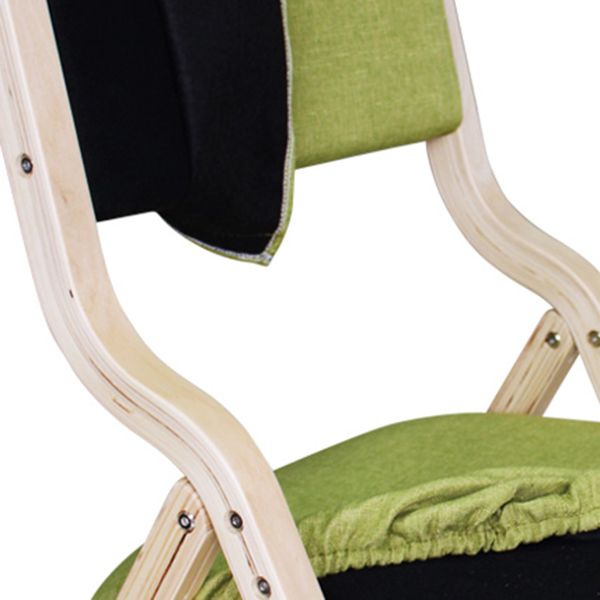 Chaise d'appoint à la maison contemporaine rembourrée, chaise de salle à manger ouverte au fini mat