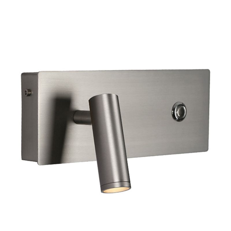 Einstellbare 1 leichte rechteckige LED -Wandlampen moderne Metallleuchten im modernen Stil