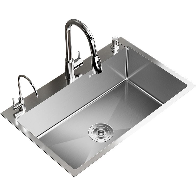 Contemporary Style Kitchen Sink Stainless Steel Non-slip Kitchen Sink