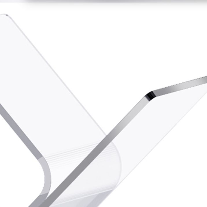 Acrylic Open Back Bookcase Standard Scandinavian Bookshelf with Shelves