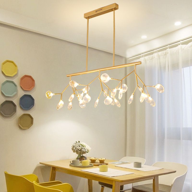 Modern Fireflies Island Lighting Fixture Metal Dinning Room Island Pendant Light
