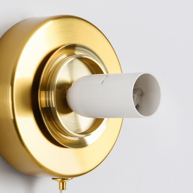 Children Metal Wall Light Flush Mount Globe Shaded Lighting for Foyer and Home