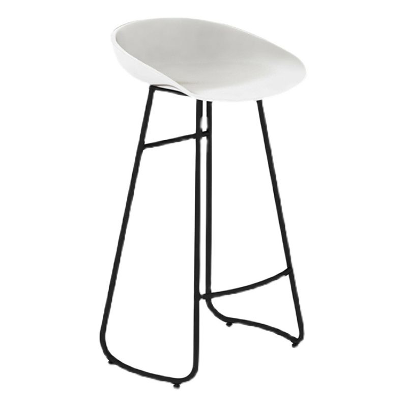 Nordic Simple Bar-stool Plastic Seat Bar Stool for Dining Room