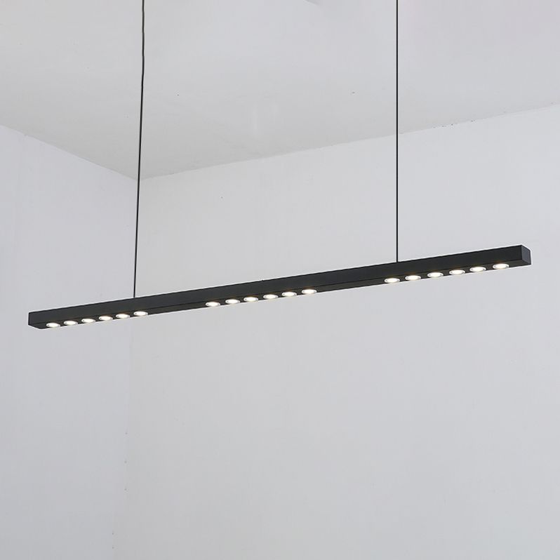 Lumière de lustre à bande longue à bande passante moderne pour salle à manger de cuisine