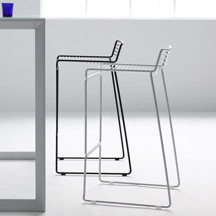 Industrial Steel Bar Height Stool Armless Bar Stool for Living Room