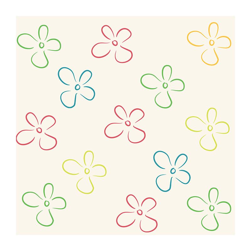 Decorative Mural Wallpaper Plant Illustration Indoor Wall Mural