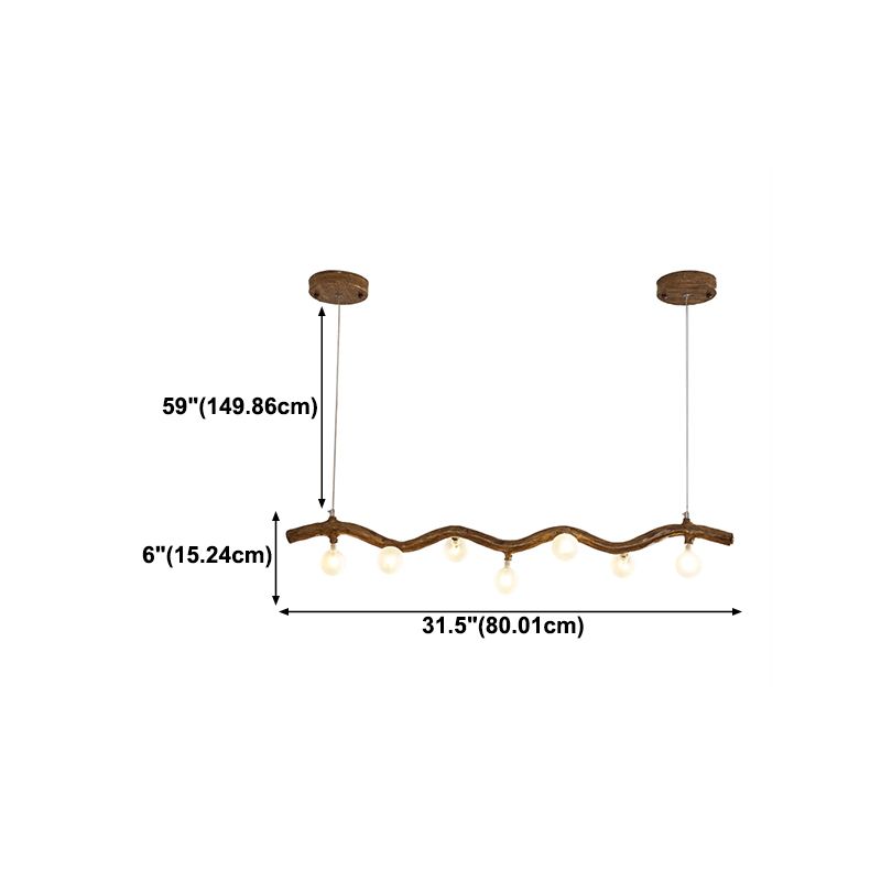 Glass Island Lighting Fixture Contemporary Pendant Lighting Fixture