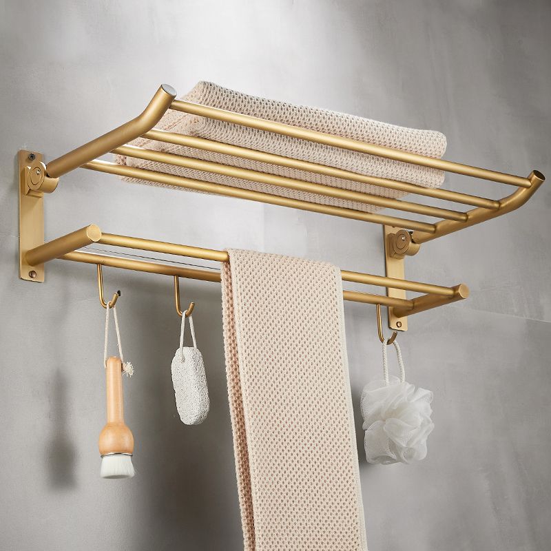 Modern Bathroom Accessory Kit Paper Holder Bath Shelf Gold Bath Hardware Set