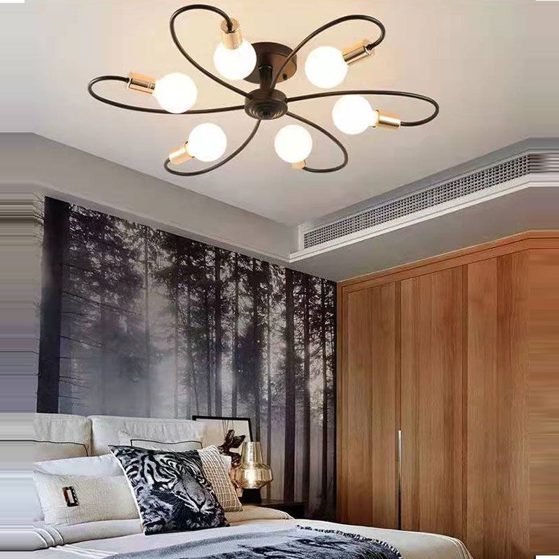 Metallic Swirl plafondlamp industriële stijl woonkamer semi spoeling mount licht