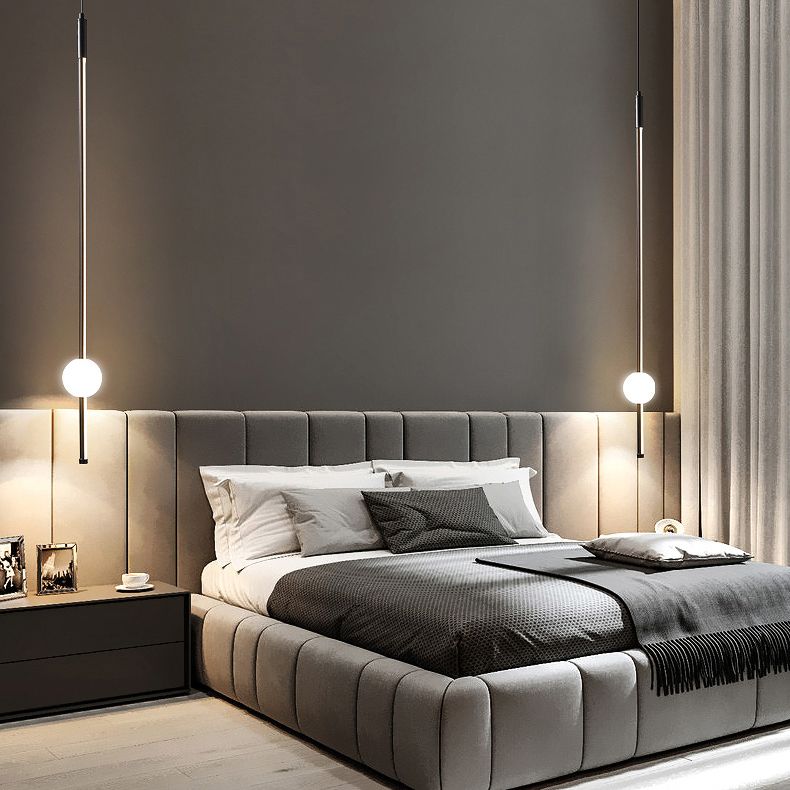 Tube Suspended Light Ceiling Modern Style Warm Light Hanging Light for Bedroom