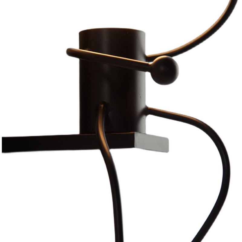 1 / 2 - Light Wall Sconce Dark Black / White Industrial Wall Light