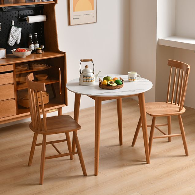 Modern 1/2/3/5 Pieces Dining Set Round Stone Dining Table for Dining Room