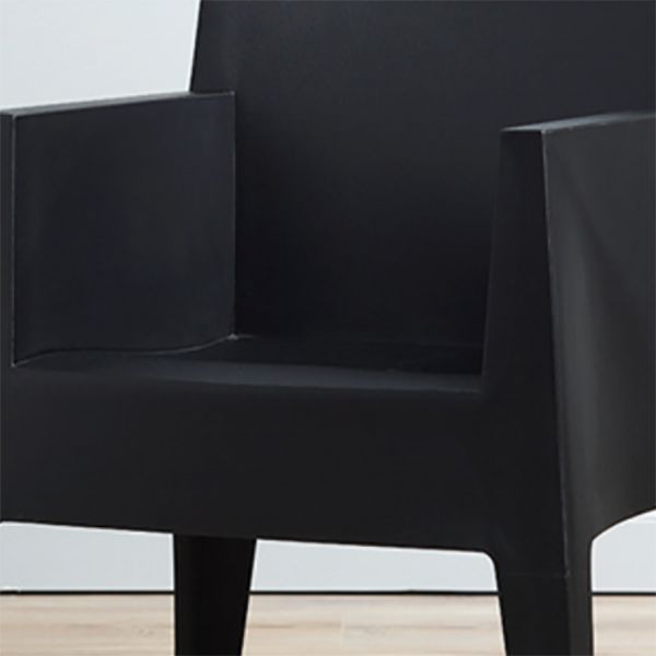 Contemporary Style Dining Chairs Arm Dining Chairs with Plastic Legs for Kitchen