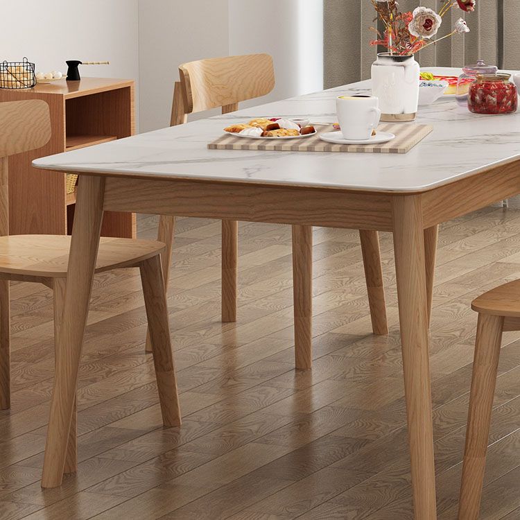 White Stone Top Dining Set for Home 1/2/5 Pieces Modern Dinette Set