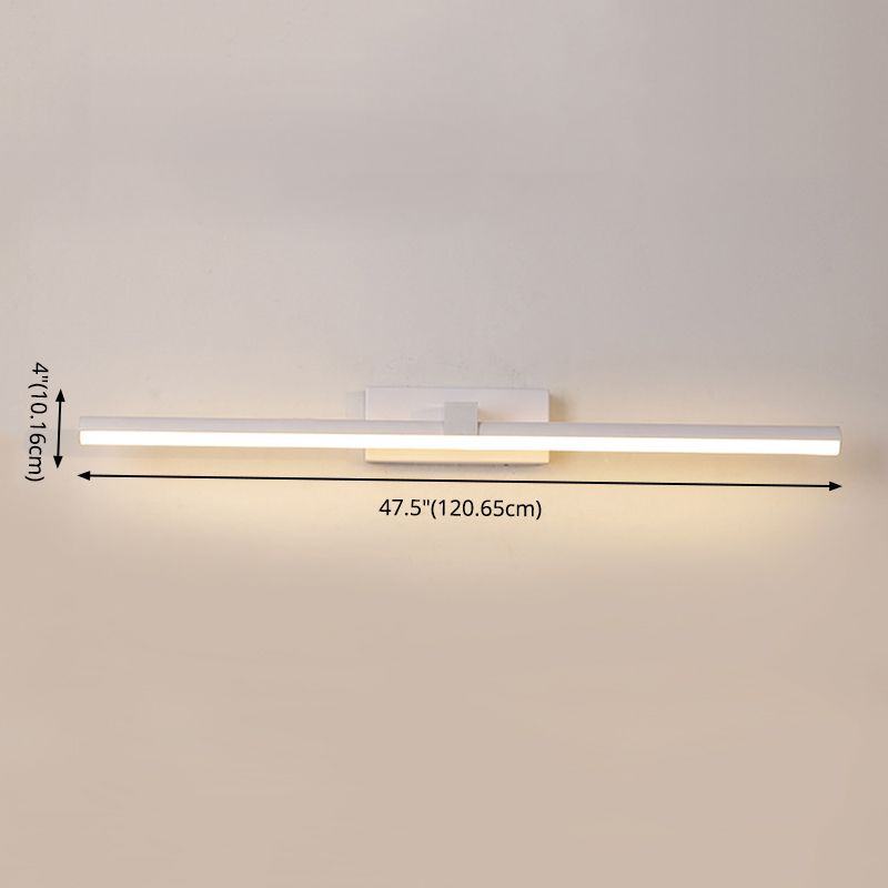 Simplicité moderne Cylindrical Mur Mound Vanity Lights Acrylique Gnonce Lights Fixtures pour salle de bain