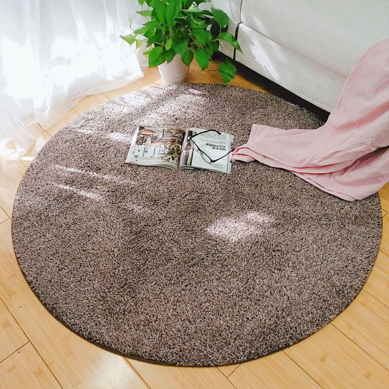 Simple Living Room Rug Multicolored Solid Color Area Carpet Machine Washable Non-Slip Easy Care Rug
