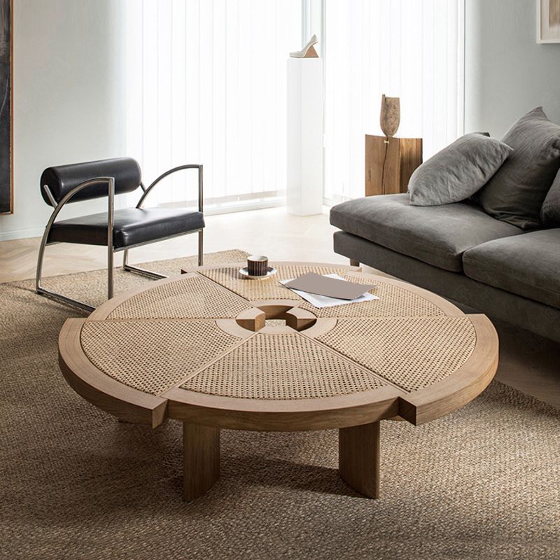 Nordic Style Cocktail Table Solid Wood Walnut/wood Coffee Table