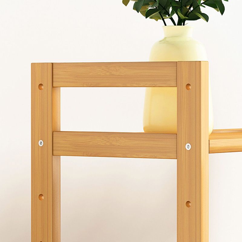 Etagere Contemporary Bookshelf Vertical Open Bamboo Shelf Bookcase for Home