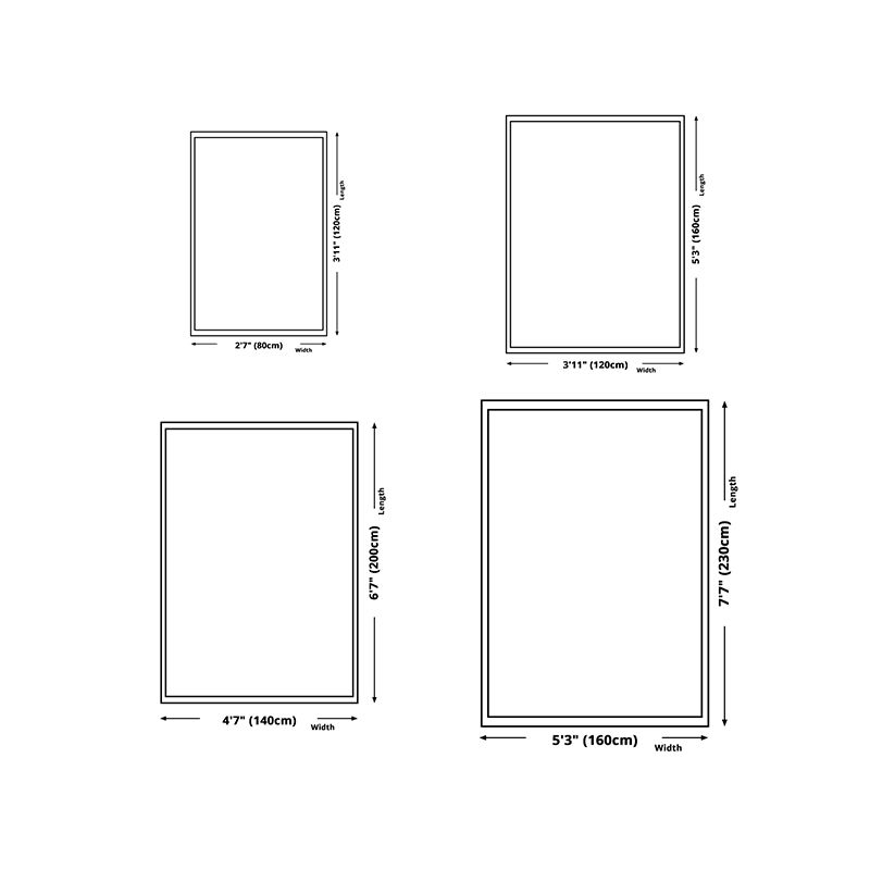 Brown Modern Teppich Polyester Dreieck Teppich Waschbar Teppich für Wohnzimmer