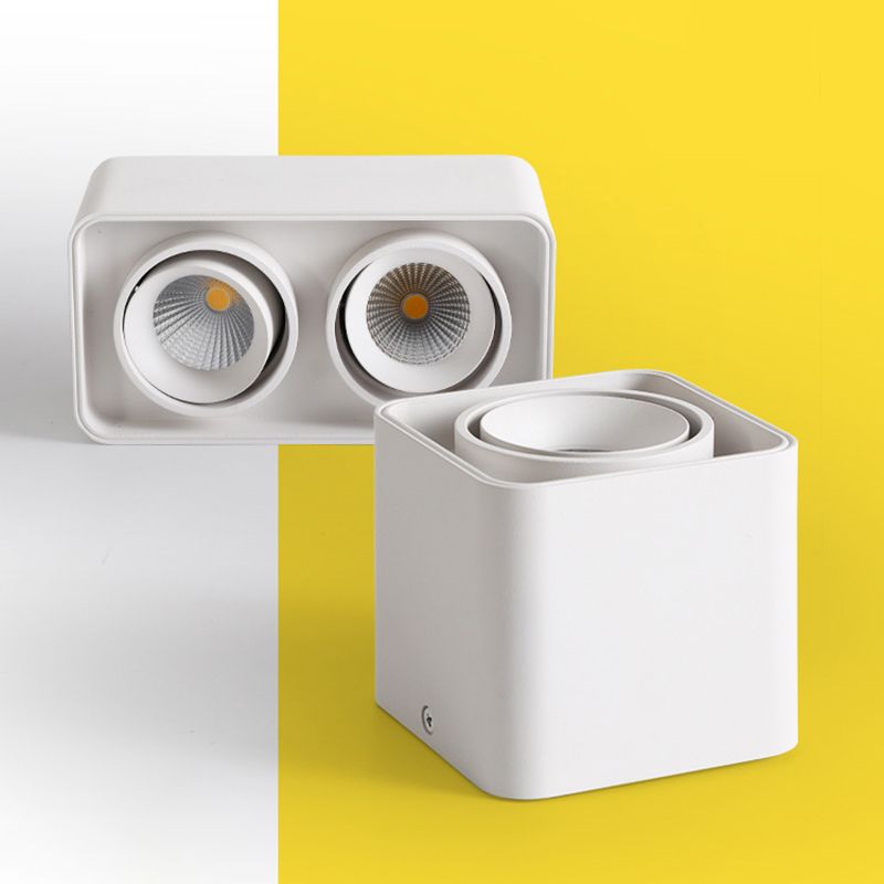 Geometry Shape LED Ceiling Lamp Modern Simple Style Aluminium Flush Mount for Aisle