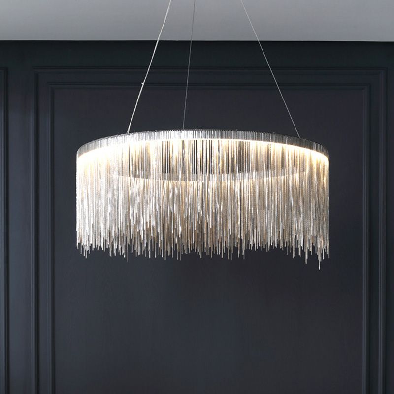 Lumières suspendues postmodernes Métal d'éclairage en suspension pour le salon salle à manger de salon