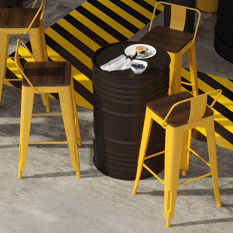 1/3/4 Pieces Industrial Style Bar Stool and Table Set Metal Bar Table Set