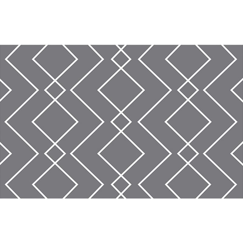 Postmodern Lounge Area Rug Multi-Colored Geometric Carpet Polyester Washable Stain Resistant Anti-Slip Rug