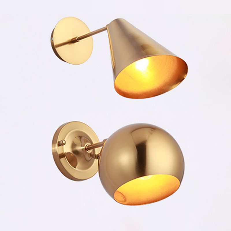 Postmodern Personality Wall Mounted Light Fixture 1 Head Metal Wall Light Sconces for Bedroom