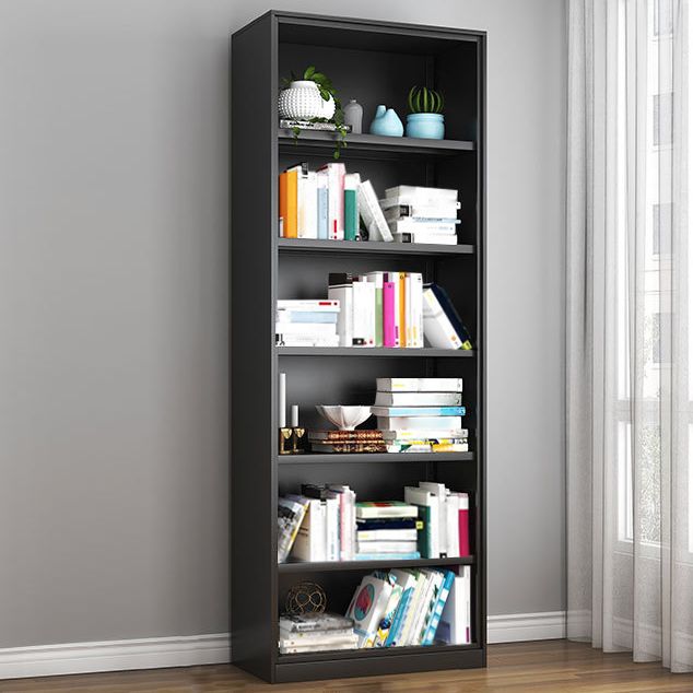 Contemporary Style Metal Bookcase Closed Back Bookshelf for Home Office